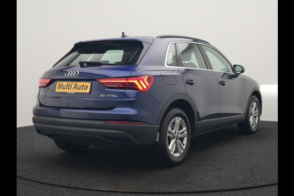 Audi Q3 45 TFSI e S-Line PHEV 245pk Dealer O.H Adaptive Cruise | Camera | Blis | S-line Interieur | Lederen Sportstoelen Verwarmd | Sportstuur | Navigatie | Virtual | DAB | 17"L.M |