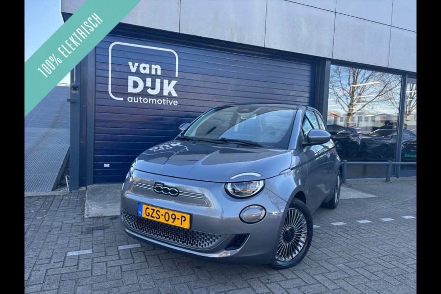 Fiat 500 3+1 Icon SOH 100% 42 kWh 100% Electrisch, Parkeer sensoren achter, DAB radio, Extra achterdeur rechts