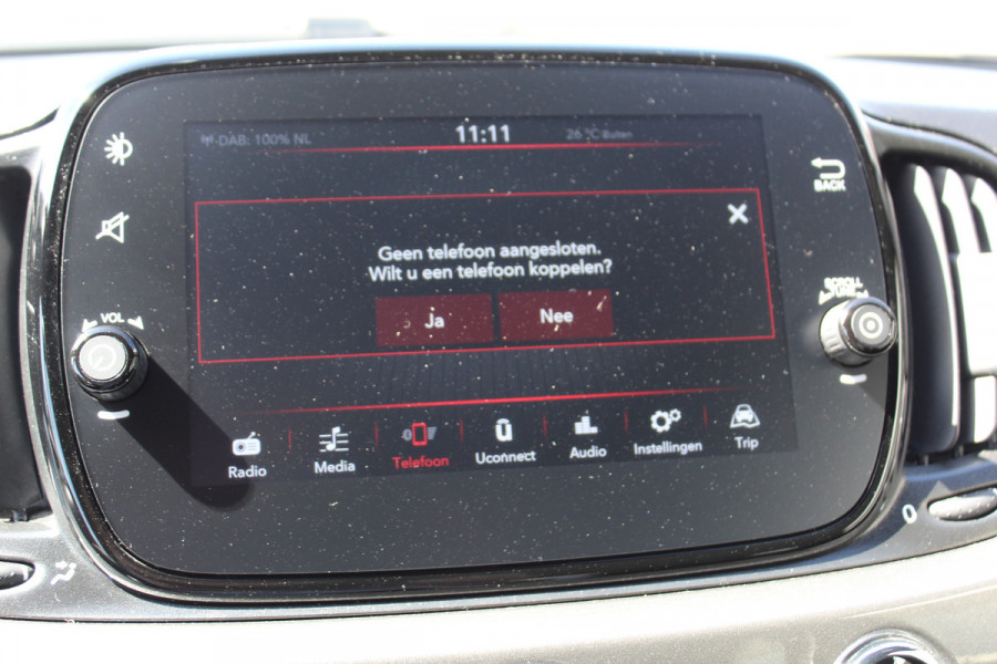 Fiat 500 1.0 70 pk Hybrid Cruise Control, Apple Carplay, Bluetooth, Parkeersensoren achter
