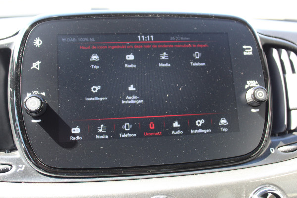 Fiat 500 1.0 70 pk Hybrid Cruise Control, Apple Carplay, Bluetooth, Parkeersensoren achter