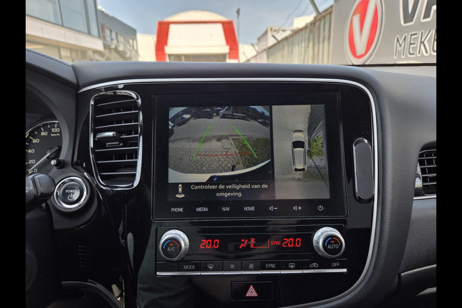 Mitsubishi Outlander 2.4 PHEV Instyle 18"/Trekhaak/LED/Leder/Stoel + stuurverwarming/Dodehoek/PDC v+a/360 Camera/Apple Carplay & Android Auto