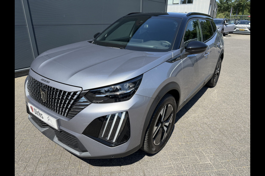 Peugeot 2008 145pk Hybrid GT (360gr Camera - Keyless Entry - LED - Parkeersensoren V+A - Adaptieve Cruise Controle - 17"incl 4S - Draadloos l