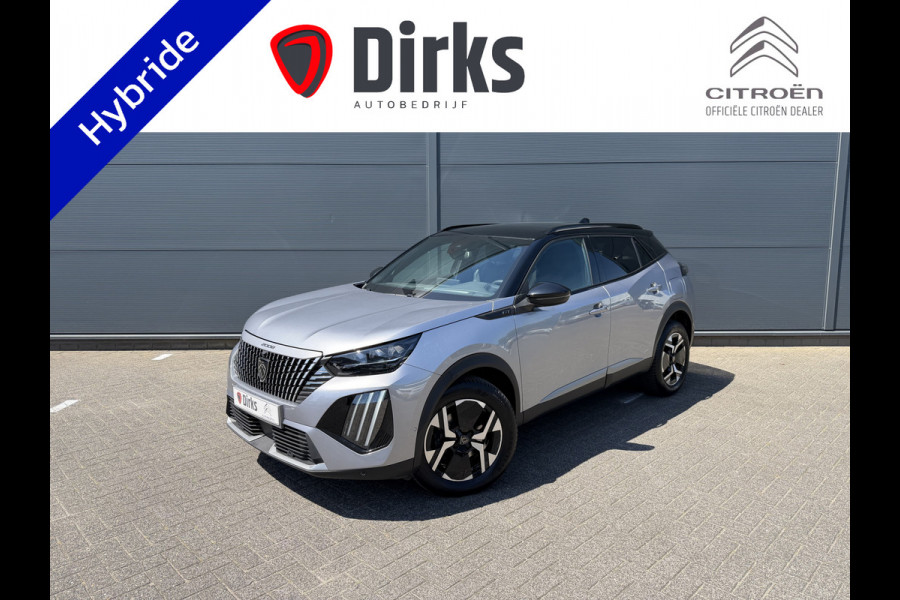 Peugeot 2008 145pk Hybrid GT (360gr Camera - Keyless Entry - LED - Parkeersensoren V+A - Adaptieve Cruise Controle - 17"incl 4S - Draadloos l