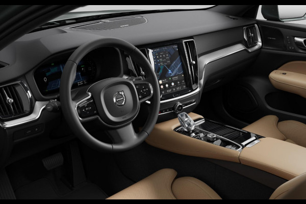 Volvo V60 T6 335PK Automaat Plug-in hybrid AWD Plus Bright Nappaleder/ Stoelventilatie en verwarming/ Head-up display/ Harman Kardon audio/ Elektrisch bedienbare stoelen met geheugen/ 360 camera/