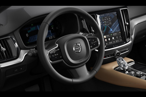 Volvo V60 T6 335PK Automaat Plug-in hybrid AWD Plus Bright Nappaleder/ Stoelventilatie en verwarming/ Head-up display/ Harman Kardon audio/ Elektrisch bedienbare stoelen met geheugen/ 360 camera/