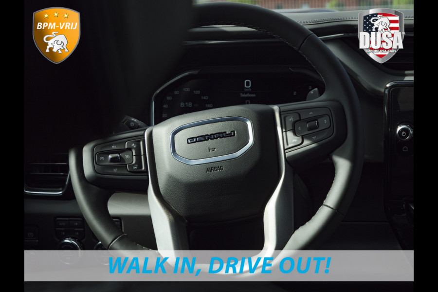 GMC 1500 sierra Denali | 6.2L V8 Titanium Rush Metallic | HUD | Bose Audio | Full option Nieuw binnen!
