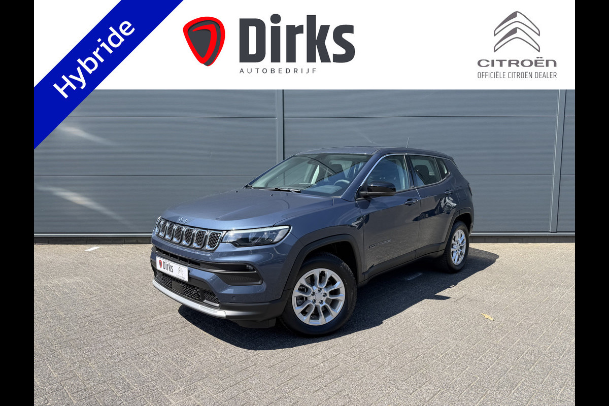 Jeep Compass 4xe 190 Plug-in Hybrid Electric Altitude (Elektrische Klep - Keyless Entry - LED - Automatische Airco - Camera - Navigatie - App