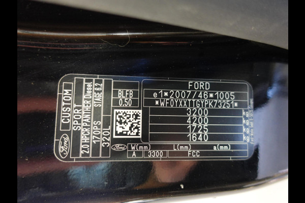 Ford Transit Custom 320 2.0 TDCI L2H1 Sport 170PK Automaat Airco Cruise Control Bluetooth Navi Trekhaak