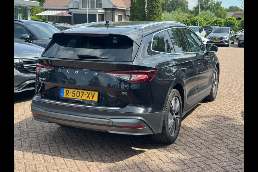 Škoda ENYAQ iV 80 Limited Edition / SOH 93,3% / Camera / Warmtepomp / CarPlay / Keyless / 19'' / Dodehoek / Stoel+Stuurverwarming / DAB / ACC