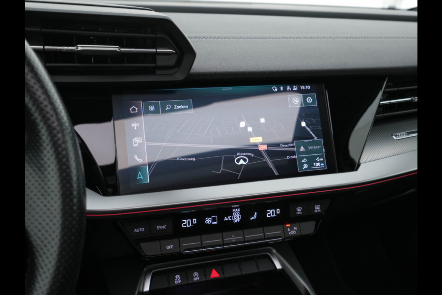 Audi A3 Limousine 30 TFSI S-Line Edition (INCL-BTW) Aut. *PANO | LEATHER-FABRIC | FULL-LED | AMBIENTLIGHT | SPORTSEATS | DIGI-COCKPIT | NAVI-FULLMAP | PRIVACYGLASS | SHIFTPADDLES | DAB+ | CRUISE | KEYLESS | PDC | 18"ALU*