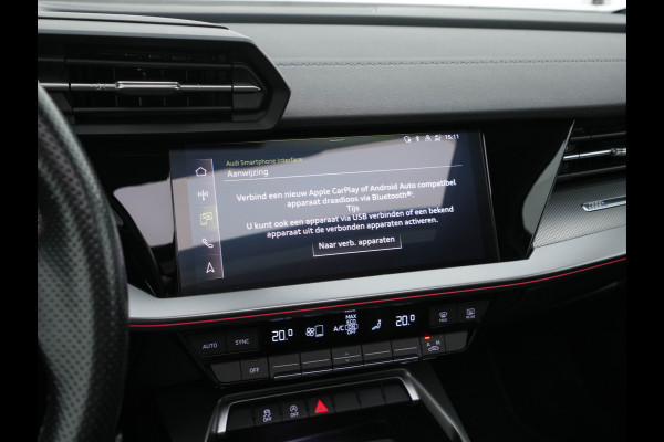 Audi A3 Limousine 30 TFSI S-Line Edition (INCL-BTW) Aut. *PANO | LEATHER-FABRIC | FULL-LED | AMBIENTLIGHT | SPORTSEATS | DIGI-COCKPIT | NAVI-FULLMAP | PRIVACYGLASS | SHIFTPADDLES | DAB+ | CRUISE | KEYLESS | PDC | 18"ALU*