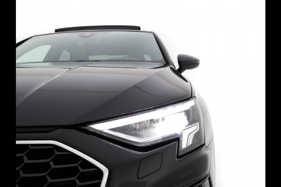 Audi A3 Limousine 30 TFSI S-Line Edition (INCL-BTW) Aut. *PANO | LEATHER-FABRIC | FULL-LED | AMBIENTLIGHT | SPORTSEATS | DIGI-COCKPIT | NAVI-FULLMAP | PRIVACYGLASS | SHIFTPADDLES | DAB+ | CRUISE | KEYLESS | PDC | 18"ALU*
