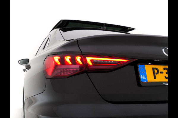 Audi A3 Limousine 30 TFSI S-Line Edition (INCL-BTW) Aut. *PANO | LEATHER-FABRIC | FULL-LED | AMBIENTLIGHT | SPORTSEATS | DIGI-COCKPIT | NAVI-FULLMAP | PRIVACYGLASS | SHIFTPADDLES | DAB+ | CRUISE | KEYLESS | PDC | 18"ALU*