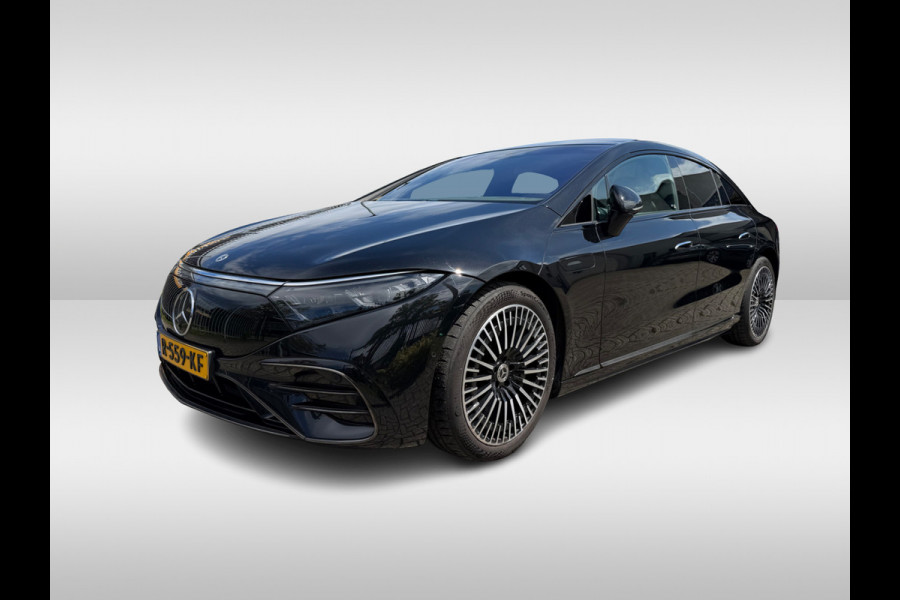 Mercedes-Benz EQS 450+ AMG Line 108 kWh / Achterasbesturing / Panoramadak / Head-up / 360Camera / Luchtvering / Burmester / 20'' / Stoelventilatie / Stoel+Stuurverwarming / Dodehoek / DAB / ACC