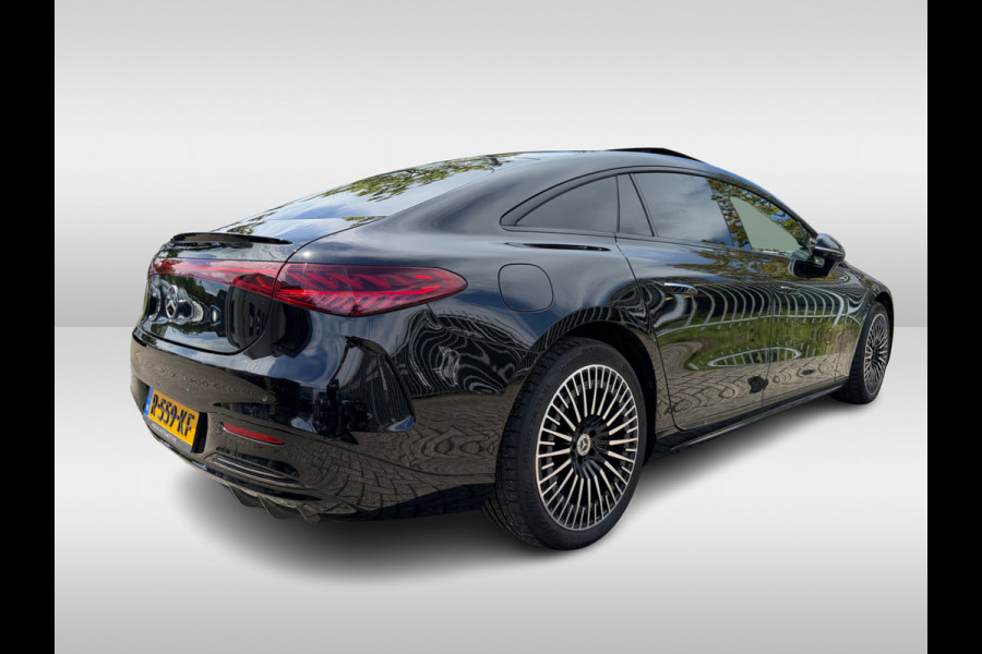 Mercedes-Benz EQS 450+ AMG Line 108 kWh / Achterasbesturing / Panoramadak / Head-up / 360Camera / Luchtvering / Burmester / 20'' / Stoelventilatie / Stoel+Stuurverwarming / Dodehoek / DAB / ACC