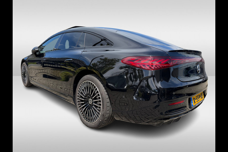 Mercedes-Benz EQS 450+ AMG Line 108 kWh / Achterasbesturing / Panoramadak / Head-up / 360Camera / Luchtvering / Burmester / 20'' / Stoelventilatie / Stoel+Stuurverwarming / Dodehoek / DAB / ACC