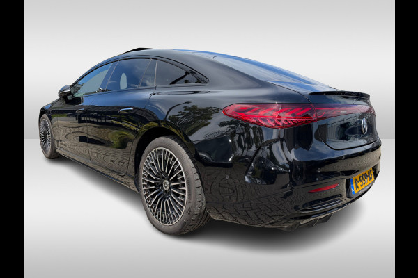 Mercedes-Benz EQS 450+ AMG Line 108 kWh / Achterasbesturing / Panoramadak / Head-up / 360Camera / Luchtvering / Burmester / 20'' / Stoelventilatie / Stoel+Stuurverwarming / Dodehoek / DAB / ACC