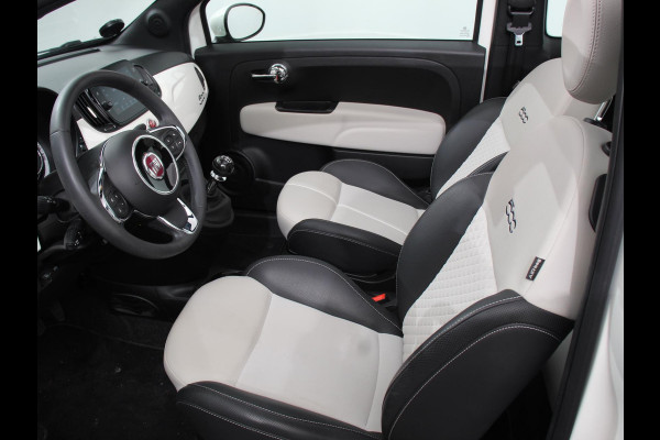 Fiat 500C 1.0 Hybrid Dolcevita Half lederen bekleding Climate control Cruise control Parkeersensoren achter Lichtmetalen velgen Apple Carplay/ Android Auto