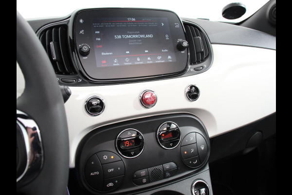 Fiat 500C 1.0 Hybrid Dolcevita Half lederen bekleding Climate control Cruise control Parkeersensoren achter Lichtmetalen velgen Apple Carplay/ Android Auto