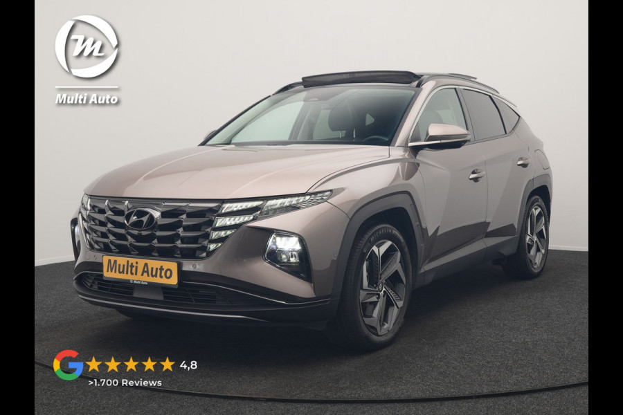 Hyundai Tucson 1.6 T-GDI Premium Sky 4WD PHEV 265pk Dealer O.H | Trekhaak | Panodak | Adaptive Cruise | 360 Camera | Lederen Sportstoelen Memory & Ventilatie | Blis | Apple Carplay | Krell Audio | Pilot Assist | Stuur & Stoelen Verwarmd | Navigatie | Virtual | DAB | 19"L.M | Plug In Hybrid |