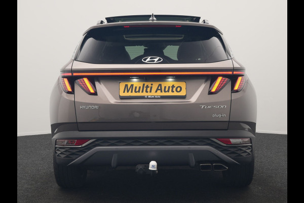 Hyundai Tucson 1.6 T-GDI Premium Sky 4WD PHEV 265pk Dealer O.H | Trekhaak | Panodak | Adaptive Cruise | 360 Camera | Lederen Sportstoelen Memory & Ventilatie | Blis | Apple Carplay | Krell Audio | Pilot Assist | Stuur & Stoelen Verwarmd | Navigatie | Virtual | DAB | 19"L.M | Plug In Hybrid |