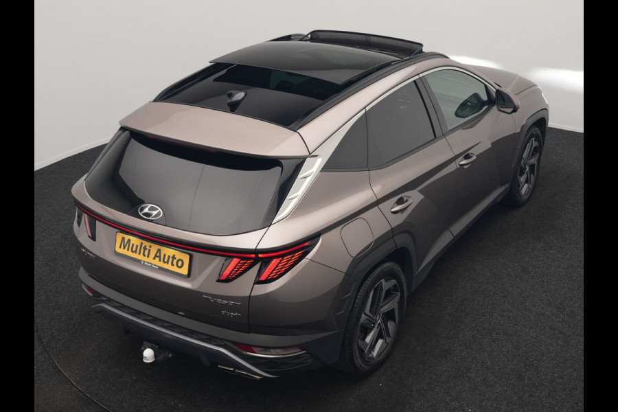 Hyundai Tucson 1.6 T-GDI Premium Sky 4WD PHEV 265pk Dealer O.H | Trekhaak | Panodak | Adaptive Cruise | 360 Camera | Lederen Sportstoelen Memory & Ventilatie | Blis | Apple Carplay | Krell Audio | Pilot Assist | Stuur & Stoelen Verwarmd | Navigatie | Virtual | DAB | 19"L.M | Plug In Hybrid |