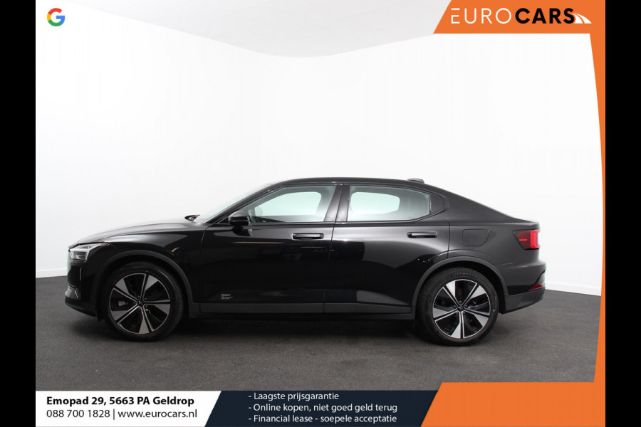 Polestar 2 Standard Range Single Motor 69 kWh DEMO ! 360* Camera Dab Led Verwarmde voorstoelen Navigatie Apple Carplay/Android Auto Climate Control Parkeer sensoren Panoramadak Keyless Stuurverwarming