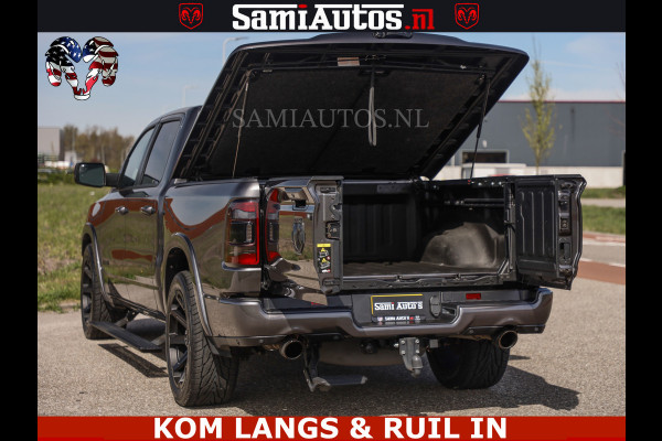 Dodge Ram LIMITED | 5.7 V8 HEMI 402PK | TUFF WIELEN | MEEST VOLLE LIMITED | PRACHTIGE KLEUR GRANITE CRYSTAL PEARL | CREW CAB | DUBBELE CABINE DC 5 PERSOONS | CREW CAB 5 PERSOONS | DUBBELE CABINE DC | MEEST ROYALE EN COMFORTABELE BEDRIJFSAUTO | HEAD-UP | LUCHTVERING | RONDOM CAMERA | MWK KLEP | PANORAMA DAK |