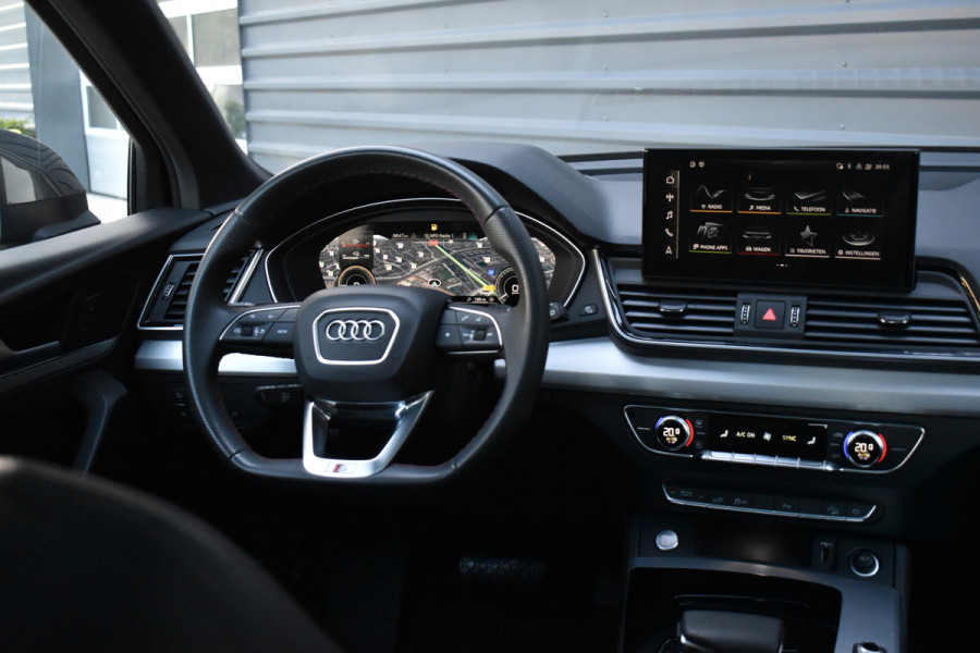 Audi Q5 50 TFSI e Competition | Panorama | 20'' Wielen | RS-Seats | Matrix | Sfeerverlichting | Camera | CarPlay |