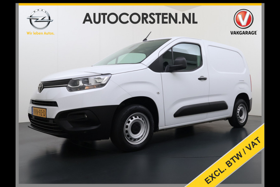 Toyota PROACE CITY 1.2T 111PK Benzine 3-Persoons Euro 6 Navi* Airco Apple Carplay Android Auto Cruise Control Pdc Live Regen-Lichtsensor Bluetooth Schuifdeur 1e Eigenaar Origineel Nederlandse Auto