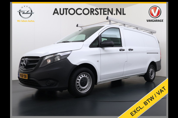 Mercedes-Benz Vito 114CDI Automaat Lang 2X Schuifdeur Trekhaak Camera Euro 6 Navi Airco Imperiaal Cruise Control Pdc Betonplexvloer Wandbetimmering 2.000KG Trekgewicht 1e Eigenaar