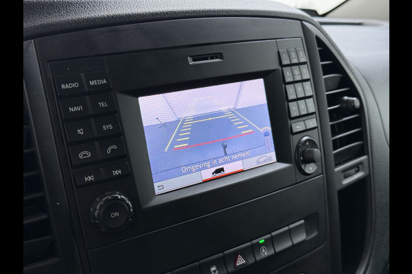 Mercedes-Benz Vito 114CDI Automaat Lang 2X Schuifdeur Trekhaak Camera Euro 6 Navi Airco Imperiaal Cruise Control Pdc Betonplexvloer Wandbetimmering 2.000KG Trekgewicht 1e Eigenaar