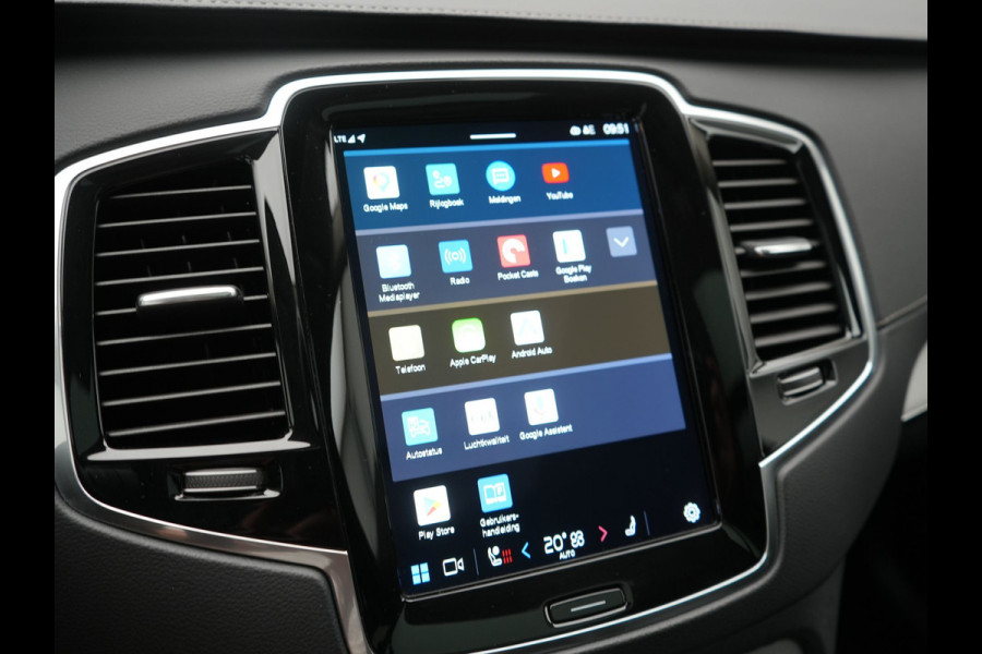 Volvo XC90 T8 Recharge AWD Ultimate Dark 7 Persoons 456pk PHEV LONG RANGE Dealer O.H | Trekhaak af Fabriek | Bowers & Wilkins | Panodak | 22"L.M | Adaptive Cruise | Head Up | Alcantara Hemel | Pilot Assist | Google Maps | Keyless |