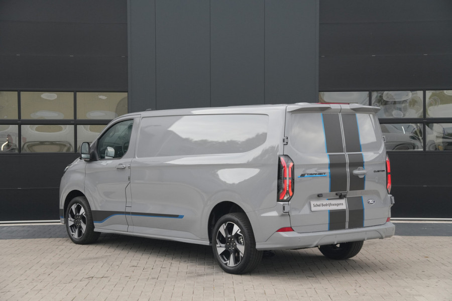 Ford E-Transit Custom 340 L2H1 Sport 71 kWh 218pk - ACC - B&O - Navi - Stoel/Stuurverwarming - 360 Camera - Blindspot - Rijklaar