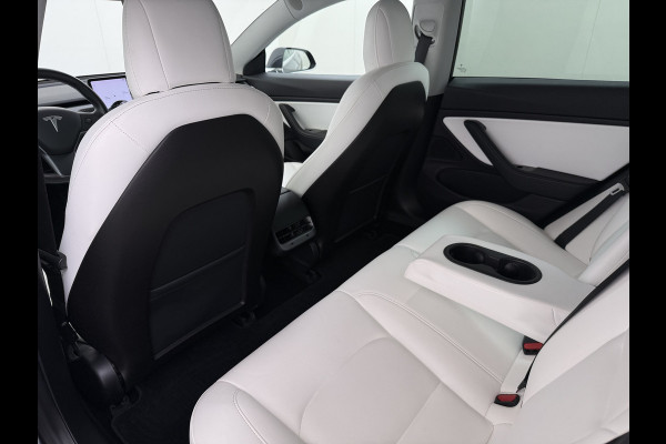 Tesla Model 3 Long Range AWD 75kWh 463PK Full Self Driving Ivoor Interieur All-Season banden Privacy Glas Premium Audio Panoramadak Navi Camer SOH 82% Lmv Leder Memory Elek.Stoelen Achterbank+Stoelverwarming Keyless Wifi Origineel Nederlandse Particuliere Auto Fabrieksgarantie op Accu en motor tot 25-3-2027/192.000KM