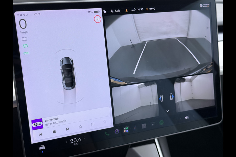 Tesla Model 3 Long Range AWD 75kWh 463PK Full Self Driving Ivoor Interieur All-Season banden Privacy Glas Premium Audio Panoramadak Navi Camer SOH 82% Lmv Leder Memory Elek.Stoelen Achterbank+Stoelverwarming Keyless Wifi Origineel Nederlandse Particuliere Auto Fabrieksgarantie op Accu en motor tot 25-3-2027/192.000KM