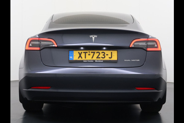 Tesla Model 3 Long Range AWD 75kWh 463PK Full Self Driving Ivoor Interieur All-Season banden Privacy Glas Premium Audio Panoramadak Navi Camer SOH 82% Lmv Leder Memory Elek.Stoelen Achterbank+Stoelverwarming Keyless Wifi Origineel Nederlandse Particuliere Auto Fabrieksgarantie op Accu en motor tot 25-3-2027/192.000KM