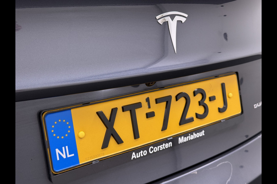 Tesla Model 3 Long Range AWD 75kWh 463PK Full Self Driving Ivoor Interieur All-Season banden Privacy Glas Premium Audio Panoramadak Navi Camer SOH 82% Lmv Leder Memory Elek.Stoelen Achterbank+Stoelverwarming Keyless Wifi Origineel Nederlandse Particuliere Auto Fabrieksgarantie op Accu en motor tot 25-3-2027/192.000KM