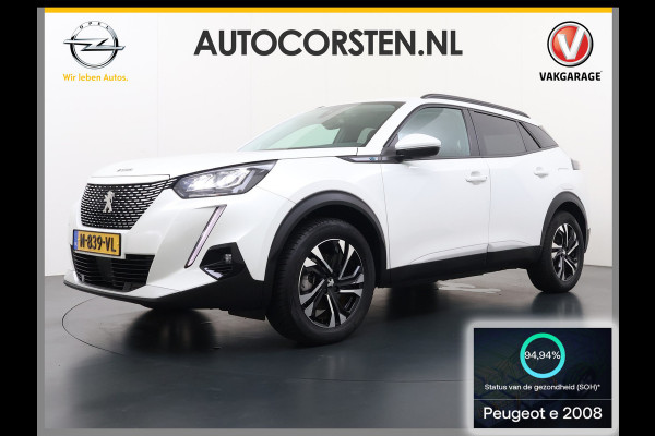 Peugeot e-2008 EV Allure Pack 50kWh SOH 95% 3-Fase 360°Camera 3D-Navi Apple Carplay Android Auto Ecc Cruise Control Pdc Keyless Privacy Glas Lmv Led DAB+ Bluetooth Lane Assist Isofix Rijstrooksensor Origineel Nederlandse Auto