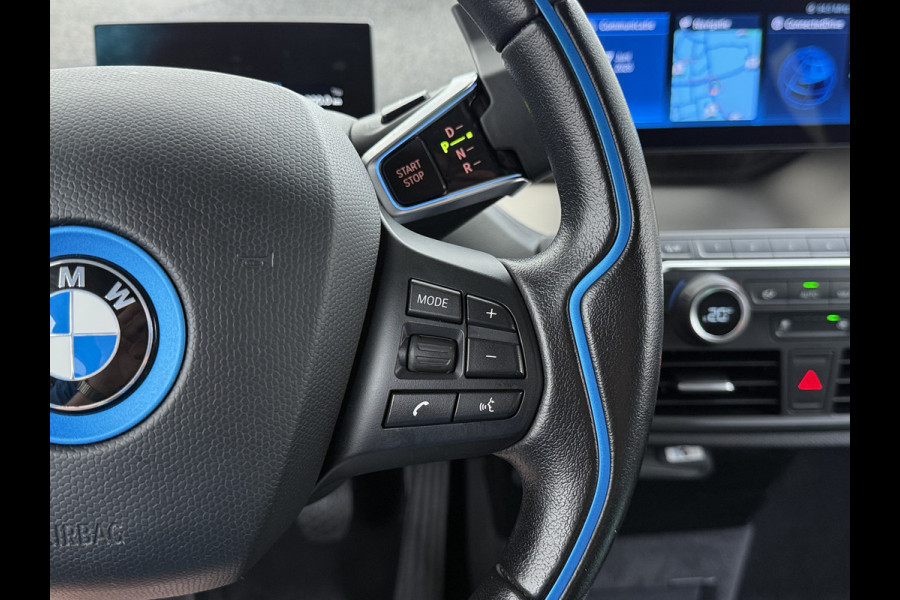 BMW i3 Executive Edition 120Ah 42kWh SOH 94% Warmtepomp Two-Tone Camera Navi-Pro Stoelverwarming Ecc Cruise Control Pdc Lmv 19" Isofix DAB Bluetooth Led Comfort pack advance Origineel Nederlandse Auto