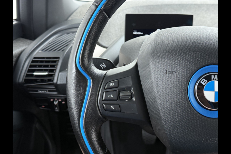 BMW i3 Executive Edition 120Ah 42kWh SOH 94% Warmtepomp Two-Tone Camera Navi-Pro Stoelverwarming Ecc Cruise Control Pdc Lmv 19" Isofix DAB Bluetooth Led Comfort pack advance Origineel Nederlandse Auto