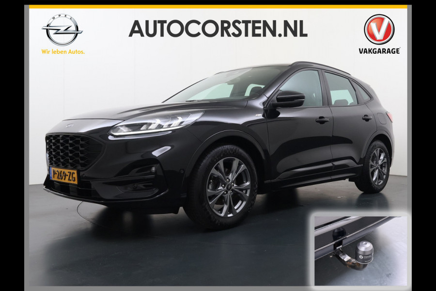 Ford Kuga 1.5T 150PK ST-Line Trekhaak Adap.Cruise Stoel+Stuur+Achterbank+Voorruitverwarming Elek.Achterklep Camera Apple Carplay/Android A Lmv 18" DAB Bluetooth Parkeerhulp Led Lane Assist Isofix Road Edge Detection WiFi 1.800KG Trekgewicht