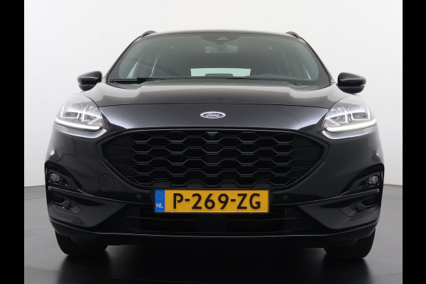 Ford Kuga 1.5T 150PK ST-Line Trekhaak Adap.Cruise Stoel+Stuur+Achterbank+Voorruitverwarming Elek.Achterklep Camera Apple Carplay/Android A Lmv 18" DAB Bluetooth Parkeerhulp Led Lane Assist Isofix Road Edge Detection WiFi 1.800KG Trekgewicht