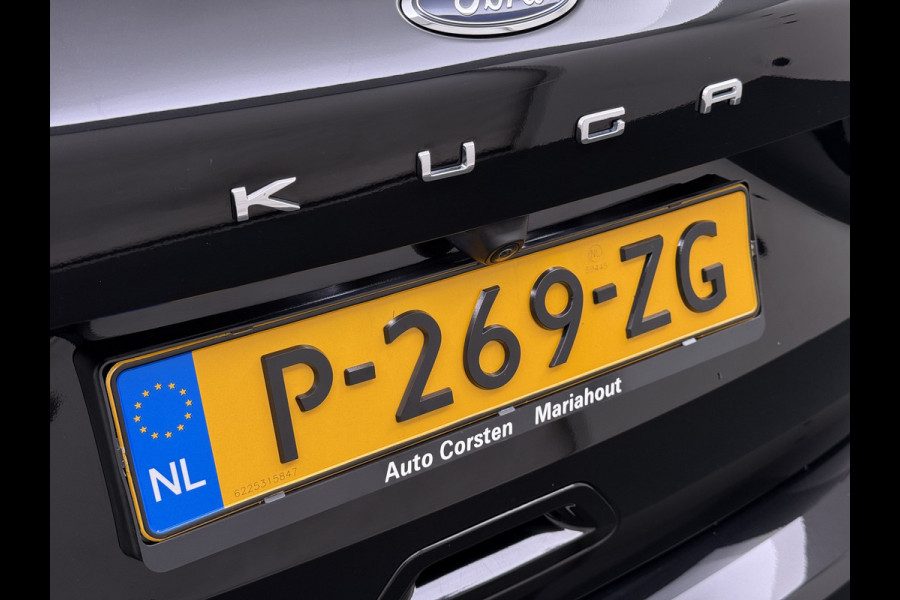 Ford Kuga 1.5T 150PK ST-Line Trekhaak Adap.Cruise Stoel+Stuur+Achterbank+Voorruitverwarming Elek.Achterklep Camera Apple Carplay/Android A Lmv 18" DAB Bluetooth Parkeerhulp Led Lane Assist Isofix Road Edge Detection WiFi 1.800KG Trekgewicht