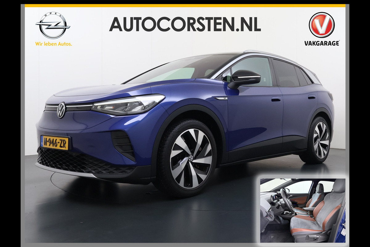 Volkswagen ID.4 First 82kWh SOH 92% Stuur+Stoelverwarming Camera Adap.Cruise Apple Carplay/Android Auto Navi Ecc Geluidsisolerend glas DAB Lmv 20" Front assist Rijstrooksensor WiFi