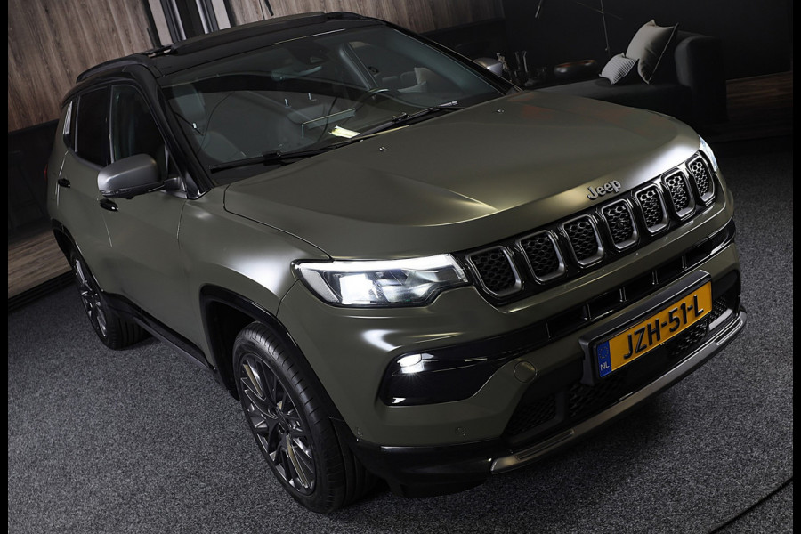 Jeep Compass 1.3T S / AUT / Navi / Acc / Lane Assist / Dode Hoek / Leder / Memory / 360 Camera / Elek Stoelen / Led / Pdc / 19 Inc