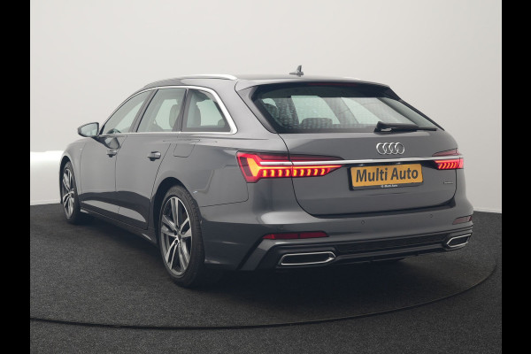 Audi A6 Avant 50 TFSI e quattro S Line 300pk PHEV Dealer O.H | Trekhaak af Fabriek | Adaptive Cruise | Lederen Sportstoelen Memory | Apple Carplay | 19"L.M | BLIS | Virtual |