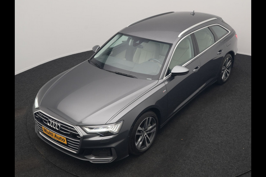 Audi A6 Avant 50 TFSI e quattro S Line 300pk PHEV Dealer O.H | Trekhaak af Fabriek | Adaptive Cruise | Lederen Sportstoelen Memory | Apple Carplay | 19"L.M | BLIS | Virtual |