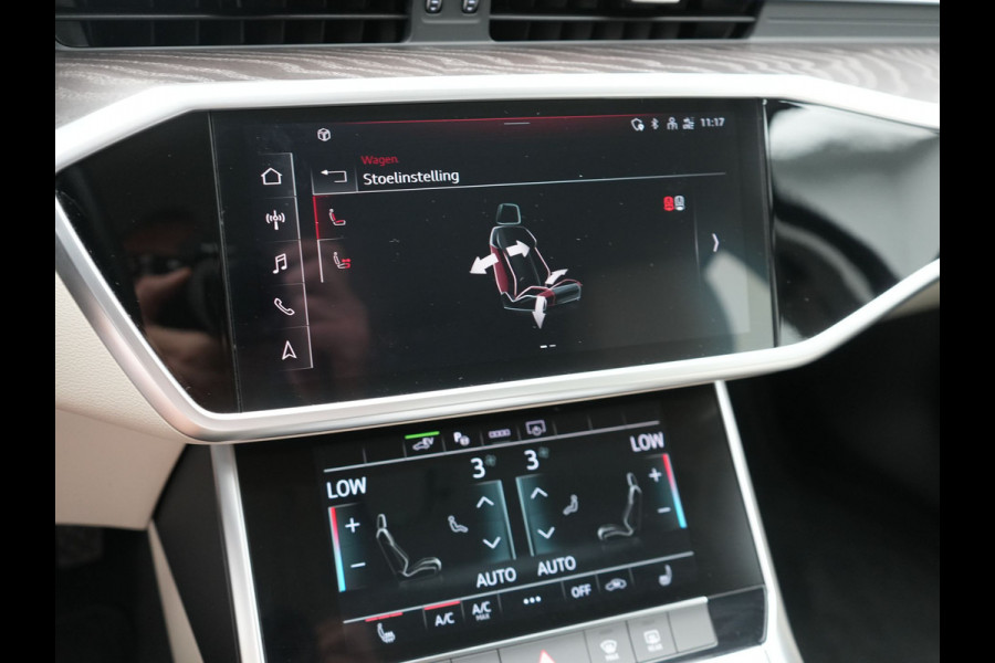Audi A6 Avant 50 TFSI e quattro S Line 300pk PHEV Dealer O.H | Trekhaak af Fabriek | Adaptive Cruise | Lederen Sportstoelen Memory | Apple Carplay | 19"L.M | BLIS | Virtual |