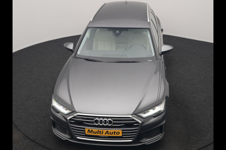 Audi A6 Avant 50 TFSI e quattro S Line 300pk PHEV Dealer O.H | Trekhaak af Fabriek | Adaptive Cruise | Lederen Sportstoelen Memory | Apple Carplay | 19"L.M | BLIS | Virtual |